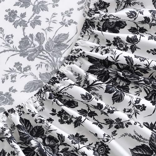 Betsey Johnson - Queen Bed Sheets, Soft & Lightweight Bedding, Fade & Wrinkle Resistant (Betseys Toile Black, Queen) Betsey Johnson