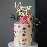 Party to Be Custom Wooden Cake Topper for Wedding Birthday Anniversary Baby Shower Graduation and Any Other Occasions Custom Your Own Date Name Age Party to Be