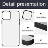 OKBA 10 PCS Sublimation Blank Phone Case for iPhone 15 Pro Max 6.7 Inch ，Matte Black Soft Shockproof DIY Customize Heat Press Rubber Protective Case OKBA