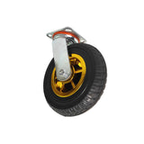 GaeaAuto 8 Inch Heavy Duty Casters Wheels Set of 4 Swivel Industrial Casters Rubber Wheels Tires for Cart Bench Shop Dolly Outdoor Wheels Replacement with 2 Brake and 3000Lbs Load Capacity, 4 Pack GaeaAuto