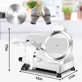 Meat Slicer,Commercial Meat Slicer,340W Frozen Meat Cheese Deli Slicer,10 inch Electric Food Slicer,Easy to Clean,Low Noises, Home Use and for Commercial-Meat Slicer for Home LELOCLE