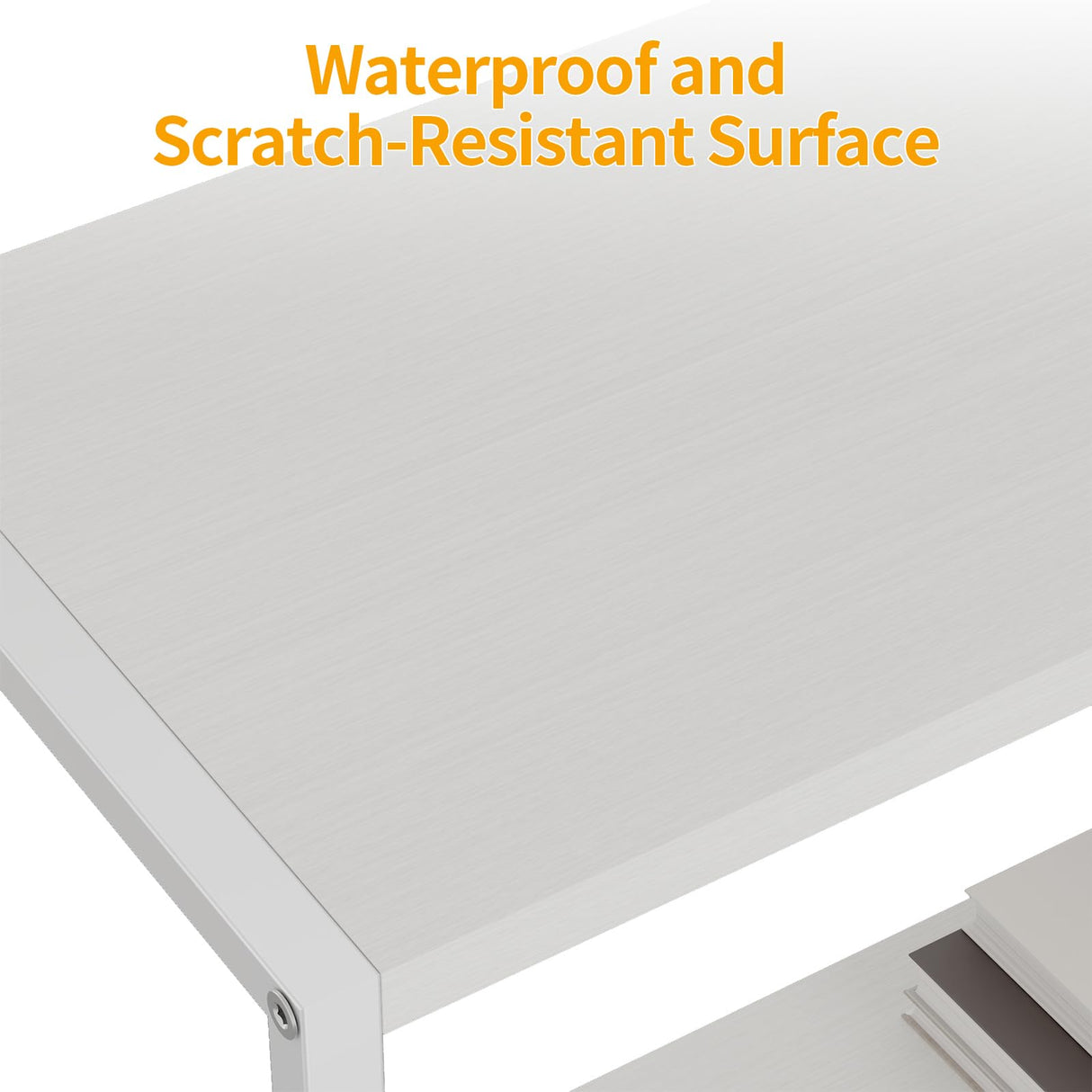 TIQLAB Small Entryway Table, 29.5" Narrow Console Table with Shelves, Sofa Table, Couch Table, Side Table, Entry Table for Hallway, Living Room, Small Space, White TIQLAB