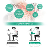 Ufine Bamboo Laptop Stand for Desk 3 Heights Adjustable Notebook Stand Computer Monitor Riser with 2 Tier Storage Shelf, Desktop Organizer Printer Stand for Home Office Ufine