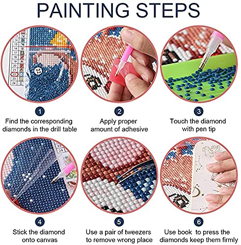 RICUVED DIY 5D Diamond Art Kits, Black Cat Diamond Art Full Diamond Art Kits for Adults Cat Crystal Rhinestone Embroidery Cross Stitch Arts Craft Supply Canvas Wall Decor 12x12 inches RICUVED