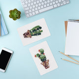 WEBEEDY Paper Quilling Kit 20 Sets DIY Cactus Card Quilling Kit with Paper Quilling Strips Tools and Supplies Greeting Card Making Kits for Beginners DIY Handmade Craft Home Room Wall Decor Gift WEBEEDY