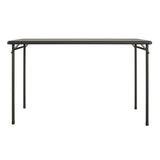 COSCO 20" x 48" Vinyl Top Folding Table, Black Cosco