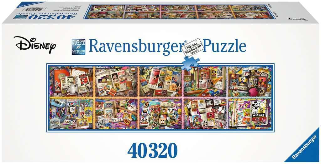 Ravensburger Mickey Through The Years 40,320 Piece Jigsaw Puzzle - World's Largest Mickey Puzzle - Mickey 90th Anniversary Edition Ravensburger