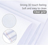 Cross Stitch Aida Fabric 14 Count, 59 by 39 Inch Large Size, Classic Reserve Cross Stitch Aida Cloth for Home DIY Embroidery Decoration MYFAMIREA