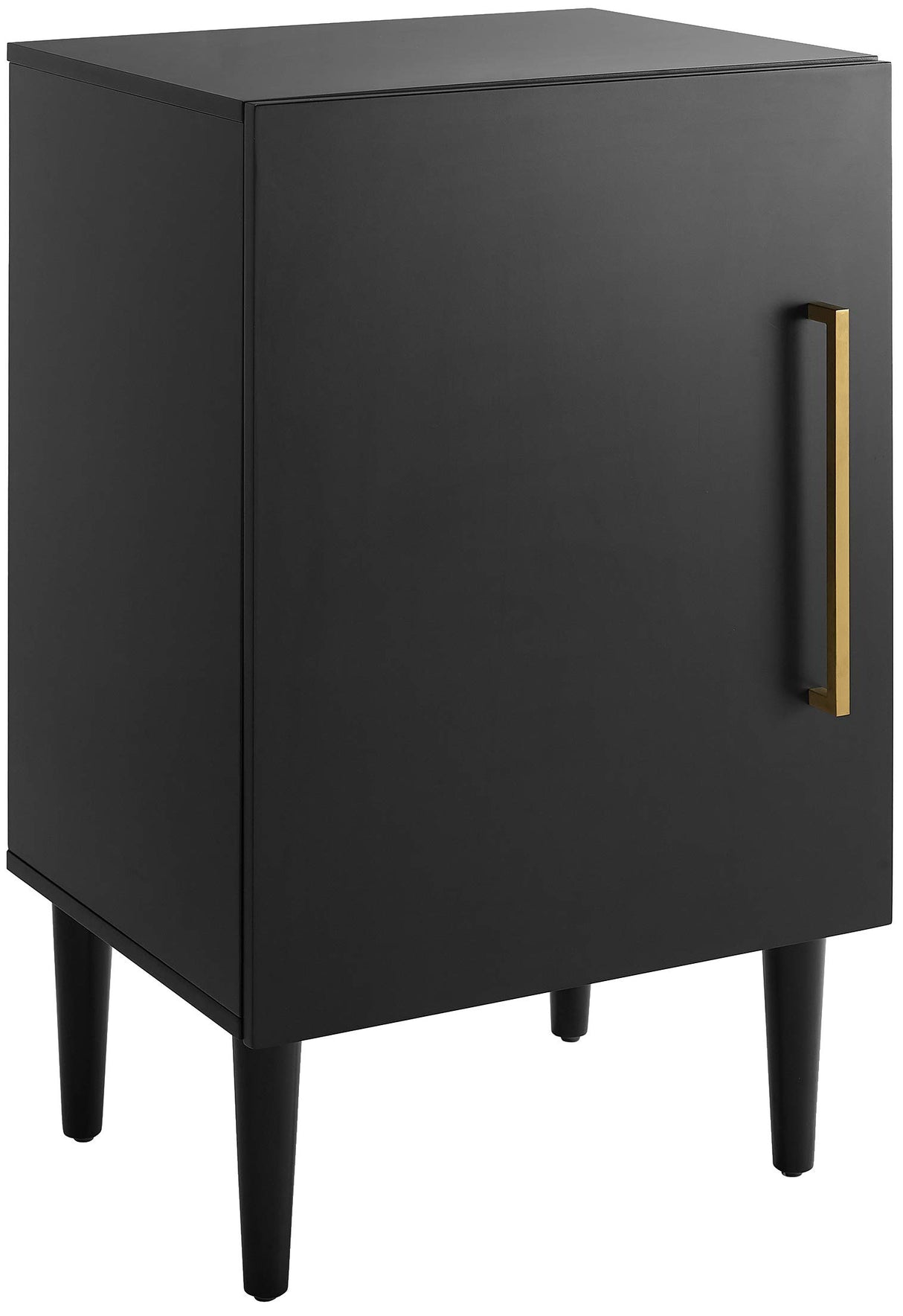 Crosley Furniture Everett Record Player Stand with Storage for Vinyl Records, Matte Black Crosley Furniture