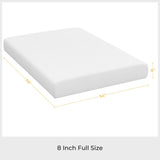 Yaheetech 8 Inch Full Size Mattress Cooling Gel Memory Foam Mattress, Green Tea Mattress for Fresher Sleep, Medium Firm, CertiPUR-US Certified, Full Mattress in a Box Yaheetech