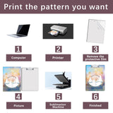 3 Pack Sublimation Clipboard Blanks Bulk MDF Sublimation Blanks Clipboard A4 Letter Size 8.8'' x 12.4'' Sublimation Teacher Blanks for Office Products DIY Handmade Craft AiDiYGECO