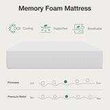 Novilla Queen Mattress, 10 Inch Queen Size Memory Foam Mattress in a Box, Gel Memory Foam Mattress for Comfort Sleep &Cooling Night Sleep, CertiPUR-US Certified Novilla