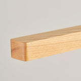 YISDESIGN 59" Natural Wood LED Linear Pendant Light Fixture 40W Led Dining Room Light Dimmable Hanging Light Fixture for Dining Room Kitchen Island Pool Table Lights Natural Wood Color YISDESIGN