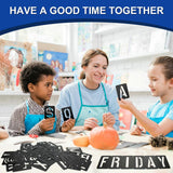 42 Pcs 3 Inch Alphabet Letter Stencils Symbol Numbers Stencils, Reusable Plastic Letter Template Set for Drawing on Wood, Wall, Glass, Porch, Fabric, Rock, Sign and Craft Decoration (Black) Boazimy