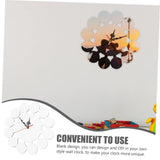 TEHAUX Sublimation Wall Clock Heat Transfer Craft Puzzle Heat Transfer Clock Heat Press Blank Clock Sublimation Hanging Wall Clock Bedroom Wall Clock Kid Clock Child Alarm Clock Round TEHAUX