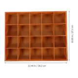 PRETYZOOM Wooden Sorting Tray 20 Grids Socks Underwear Storage Divider Box Drawer Desk Organizer Closet Cabinet Box for Crafts Jewelry Handkerchief Tie PRETYZOOM