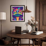 ARNLRDYA Alien UFO Paint by Numbers Kit, Alien Spaceship Paint by Numbers for Adults, Science Fiction Acrylic Painting for Home Decor(16×20inches, No Frame) ARNLRDYA