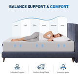 Avenco Twin Mattress 10 Inch, Memory Foam Twin Size Mattress in a Box for Comfort Sleep & Pressure Relief, CertiPUR-US Certified Twin Mattresses Medium Firm Avenco