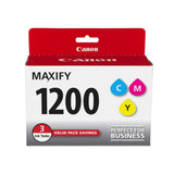 Canon MAXIFY PGI-1200 3Color Multi Pack Ink Compatible to MB2120, MB2720, B2020, MB2320, Cyan, Magenta, Yellow Canon