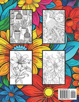 Flower Coloring Book WoodArtSupply