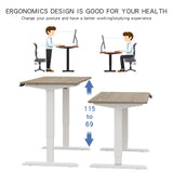 bilbil Electric Standing Desk 48 x 24 Inches, Height Adjustable Stand Up Desk Home Office Desks with 4 Memory Presets bilbil