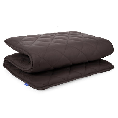 Aircliff Japanese Floor Futon Mattress, Tatami Mat Sleeping Pad, Shikibuton, Mattress Topper, Boys Girls Roll Up Dormitory Mattress, Foldable & Portable Floor Lounger Bed, Guest Bed (Grey, Twin)