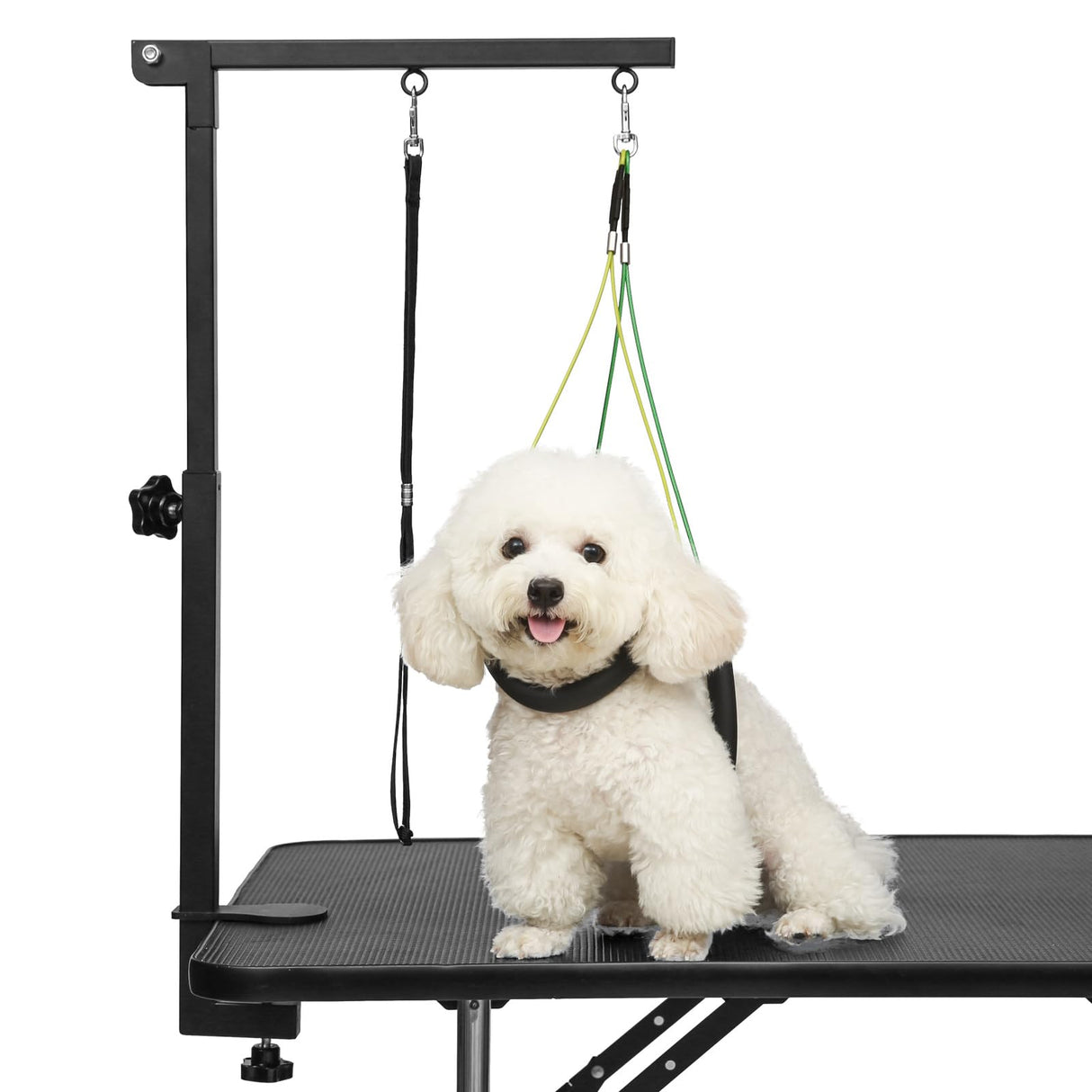 Breeze Touch Dog Grooming Table Arm with Clamp 32in, Pet Dog Grooming Table for Small Dogs at Home Foldable, Cat Dog Grooming Harness Stand Holder Portable for Trimming Nails, Drying, Haircut Breeze Touch