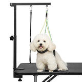 Breeze Touch Dog Grooming Table Arm with Clamp 32in, Pet Dog Grooming Table for Small Dogs at Home Foldable, Cat Dog Grooming Harness Stand Holder Portable for Trimming Nails, Drying, Haircut Breeze Touch