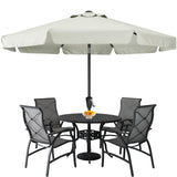 ABCCANOPY Patio Umbrella 10ft, Outdoor Table Umbrella with Push Button Tilt and Crank, 8 Ribs Umbrella for Patio Pool Garden Deck (Light Beige) ABCCANOPY