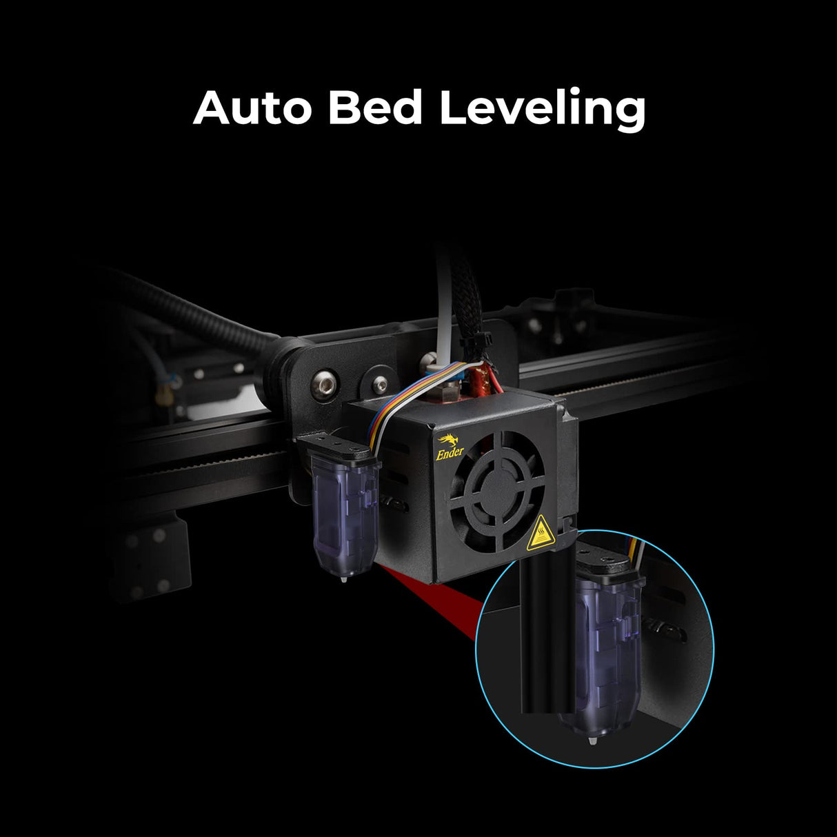Creality 3D Printer Ender 5 Plus Printer with Auto Bed Leveling Sensor Kit, Dual Z-Axis Touch Screen and Glass Bed Large Printing Size 350x350x400mm Creality