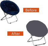 Aunite Jacquard Round Saucer Chair Cover, Stretch Moon Chair slipcover, Spandex Leisure papasan Seat Cover for Outdoor Camping Patio Fishing (Yellow,M) Aunite