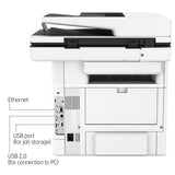 HP LaserJet Enterprise MFP M528dn Monochrome All-in-One Printer with built-in Ethernet & 2-sided printing (1PV64A), White HP