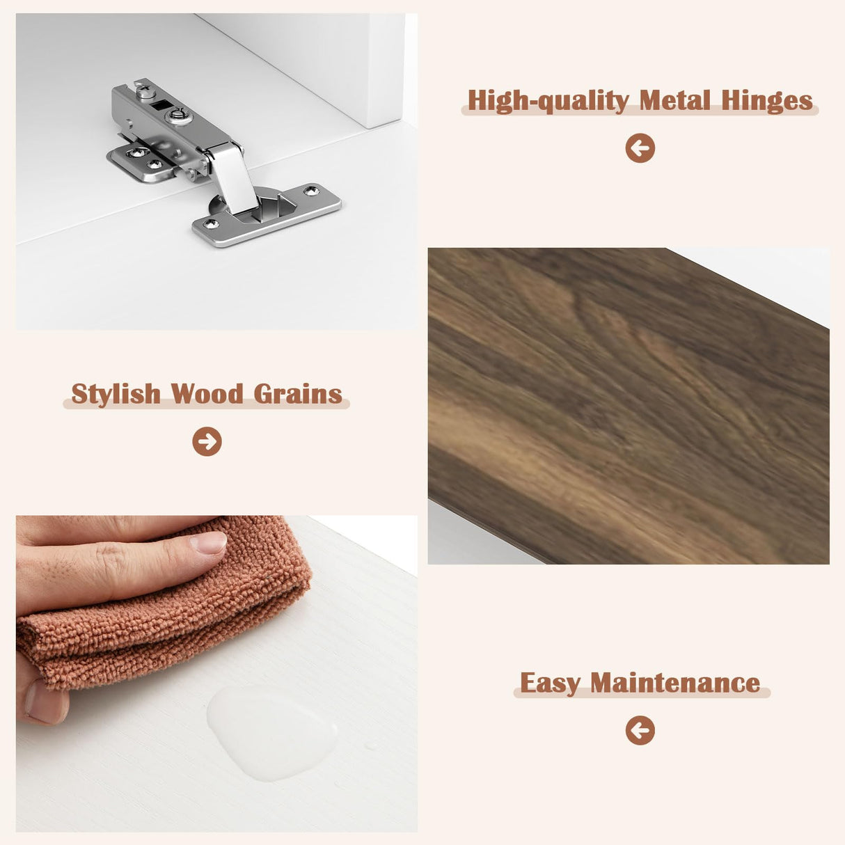 Tangkula White TV Stand with 2 Wall Shelves, Modern Entertainment Center for TVs up to 80 Inches, TV Cabinet with 2 Storage Compartments and Cabinet, Media Console Table for Living Room, Study (White) Tangkula