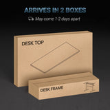 48 Inch Bamboo Electric Standing Desk, 3 Stage Dual Motor Height Adjustable Desk, Stable and Durable Sit to Stand Home Office Desk (Black Frame/ 48” x 24” Natural Bamboo Top) SANODESK