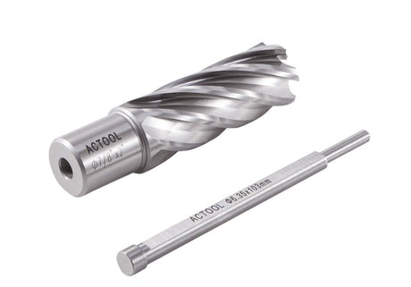 ACTOOL 7/8" Diameter × 2" Depth of Cut HSS ANNULAR Cutter with 3/4'' Weldon Shank ACTOOL
