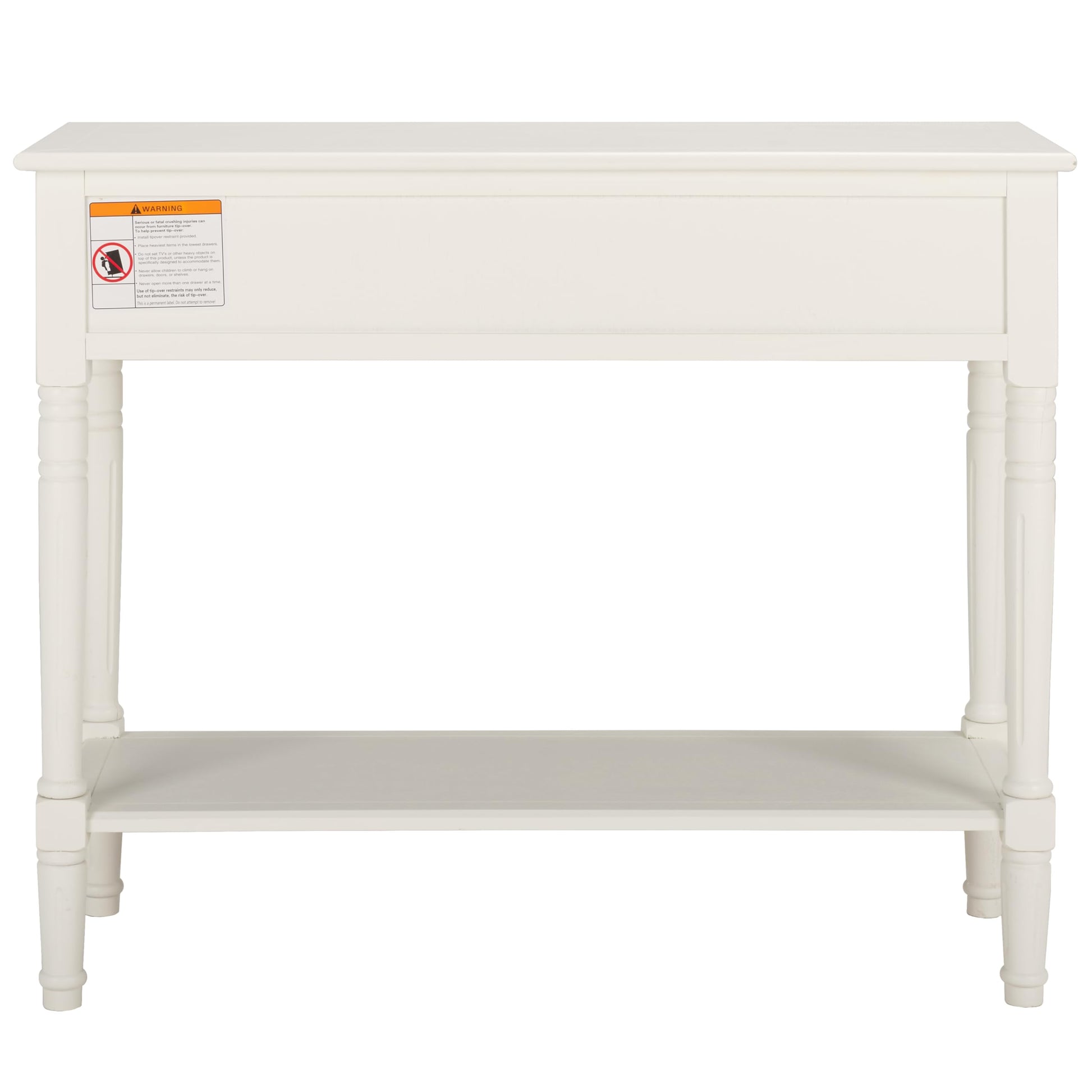 Safavieh American Homes Collection Samantha Distressed/Cream 2-Drawer Console Table - WoodArtSupply