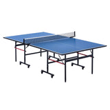 VEVOR Ping Pong Table, Professional Table Tennis Game, Indoor MDF Portable Table Tennis Table, Foldable Ping Pong Table with Quick Clamp Net and Lockable Wheel, 10 Minute Easy Assembly, 12mm Tabletops VEVOR
