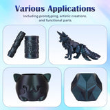 VOXELAB Chameleon HS PLA Filament 1.75mm+/- 0.02mm, Color Changeable Rapid PLA 3D Printer Filament, Max 500mm/s High Speed Printing, Changing Colors Filament 1kg Spool (2.2lbs),Burnt Titanium Voxelab