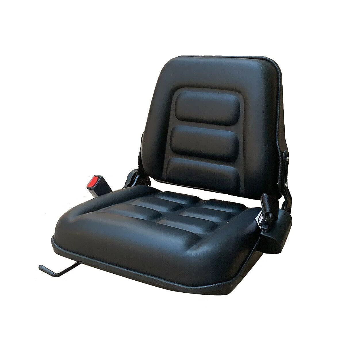 CDZHLTG Universal Forklift Seat Waterproof Forklift Suspension Seat with Safety Belt Adjustable Forklift Seat for Tractor Loader Excavator Forklift Black CDZHLTG