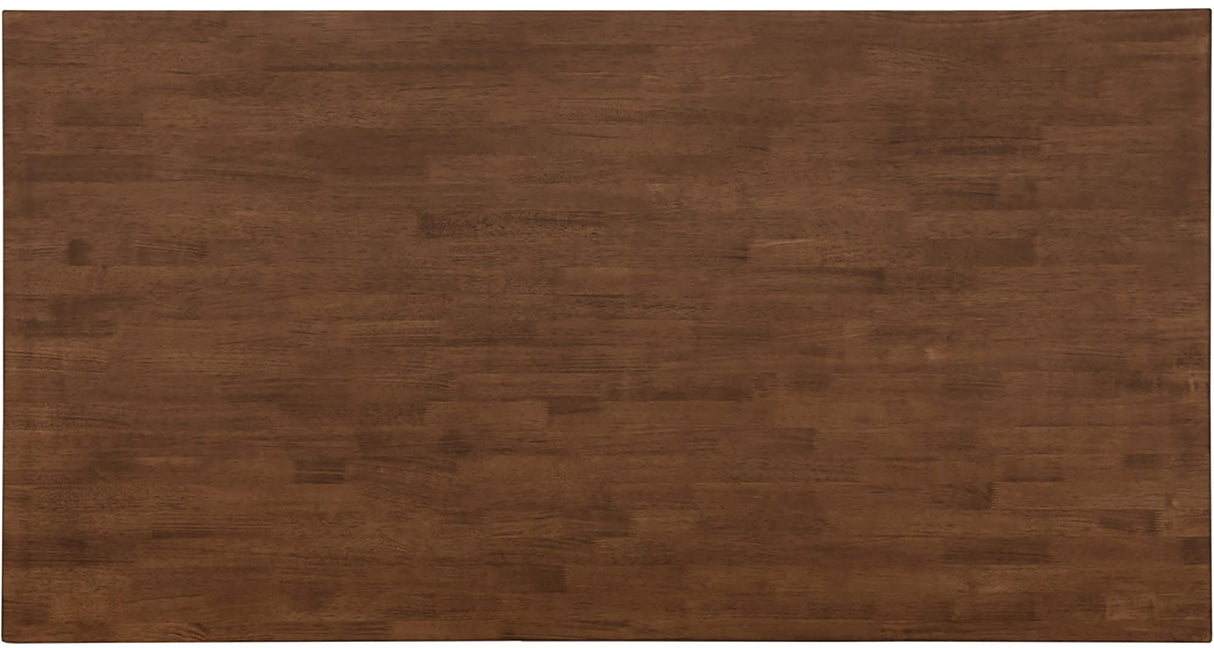 Finch Provence Farmhouse Table, Two-Toned Wood with Turned Legs, Traditional Rustic Furniture Decor for Kitchen or Dining Room, 60" Inch Tabletop, White, 60D x 35.86W x 29.72H in Finch