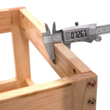 Kitchen Step Stool for Kids with Safety Rail,Solid Wood Construction Toddler Learning Stool, Montessori Toddlers Kitchen Stool Tower(Natural) Joylico