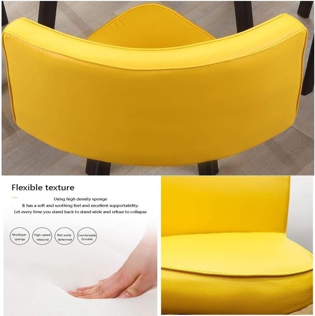 TISTIK Oval Conference Dining Table and 6 Chairs Pu Seat Surface, Wooden Table Top and Metal Frame Business Office Reception Table Set TISTIK