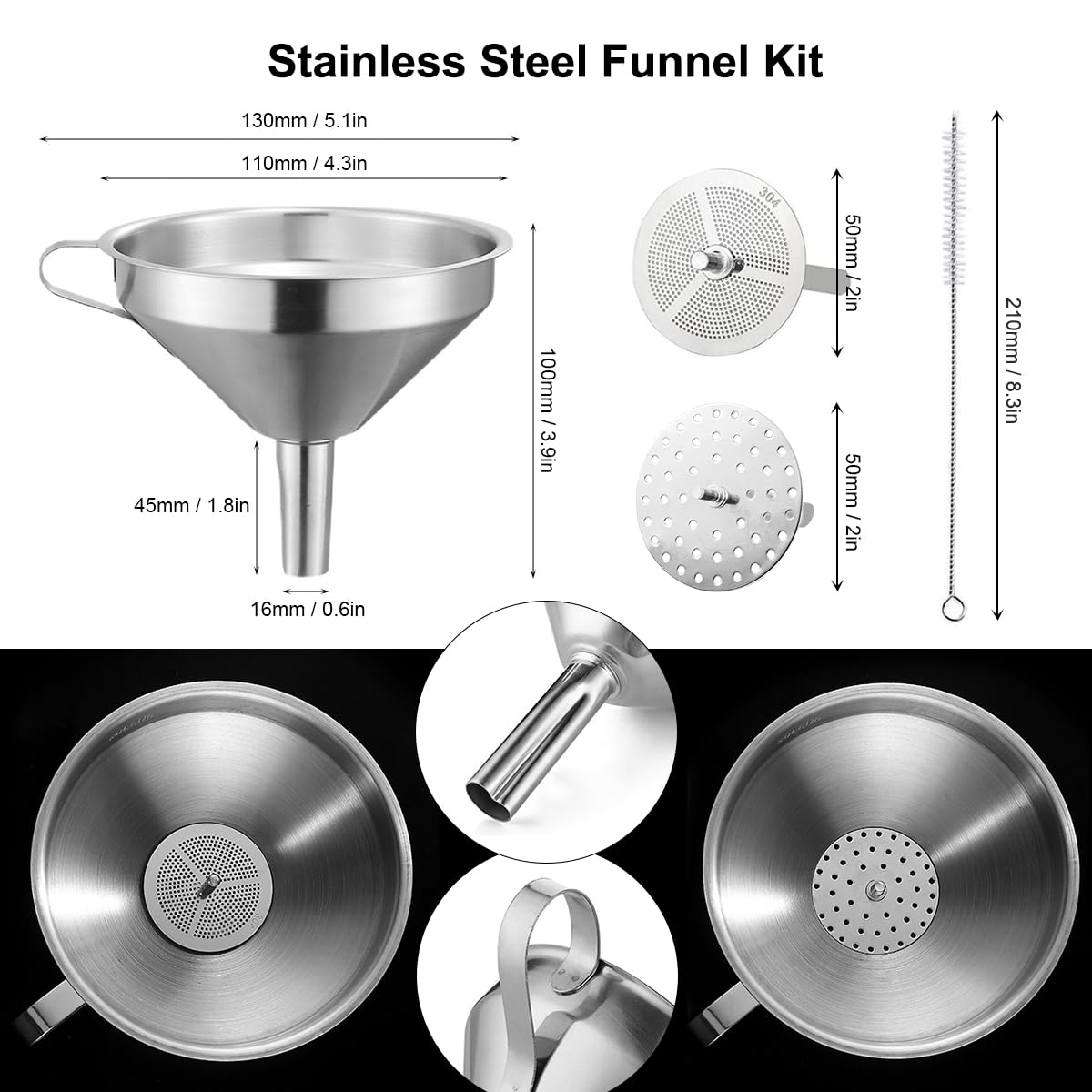 Resin 3D Printer Accessories Kit, Including Cleaning Silicone pad and Stainless Steel Funnel, Maintenance Tool Knife, Tweezers, Funnel, Scissors, Trimming Knife, 3D printer tool kit (Resin To - WoodArtSupply