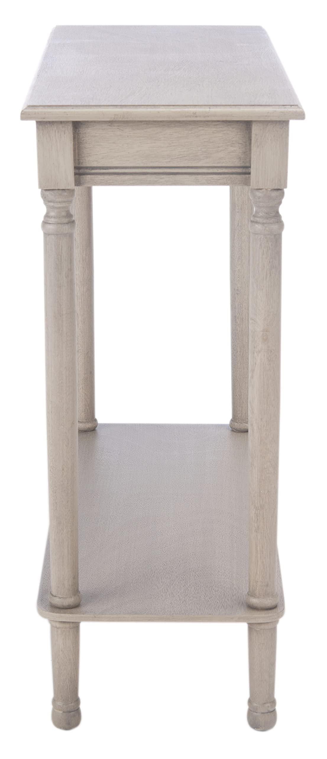 Safavieh Home Collection Tinsley Greige Rectangular Bottom Shelf Console Table Safavieh
