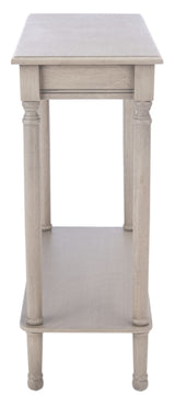 Safavieh Home Collection Tinsley Greige Rectangular Bottom Shelf Console Table Safavieh