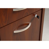 Bush Business Furniture Components 21"D Vertical 3-Drawer Mobile File Cabinet, Hansen Cherry/Graphite Gray, Standard Del Bush Business Furniture