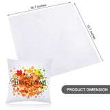 Aneco 24 Pack Sublimation Pillow Cases White Cushion Covers Blanks Pillow Covers Heat Transfer Pillow Covers Polyester Peach Skin Throw Pillow Covers (15.7 x 15.7 inches) Aneco