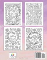50 Inspirational Positive Quotes Coloring Book: A Simple Motivational Sayings and Affirmations Coloring Book with Beautiful Pattern Designs for Adults, Teenagers and Children to Color WoodArtSupply