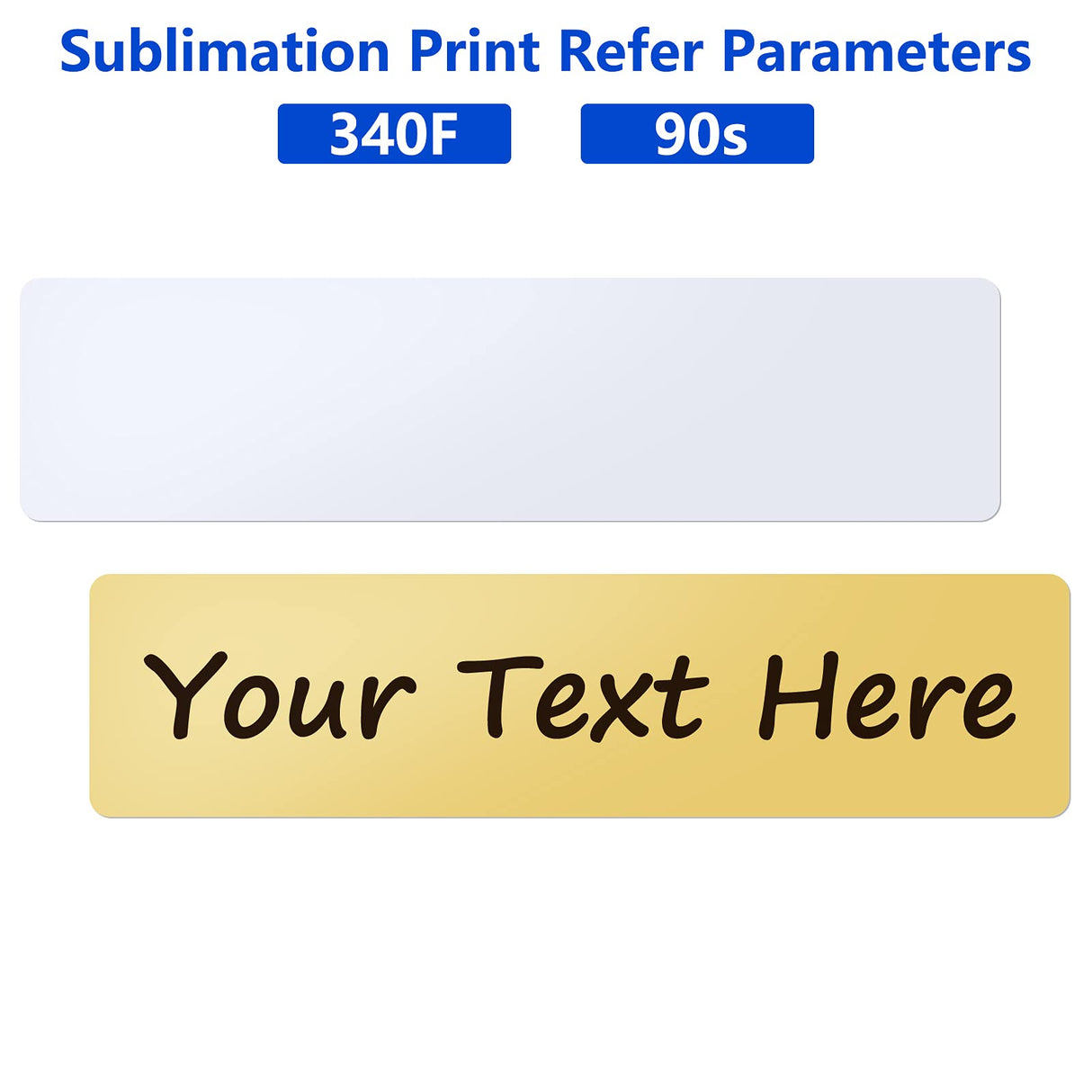 6 Pieces Sublimation Name Plates Blank Aluminum Name Card Personalized Custom Name Plate 2 x 10 Inches Blank Metal Name Tag Label for Nameplate, Doorplate, Desk Tag, Label Tag, Metal Sign Outus