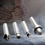 Yunnergo 4Pcs MT2 Wood Lathe Live Center Drive Spur Cup Set with Wooden Box for Wood and Metalworking Lathe Yunnergo